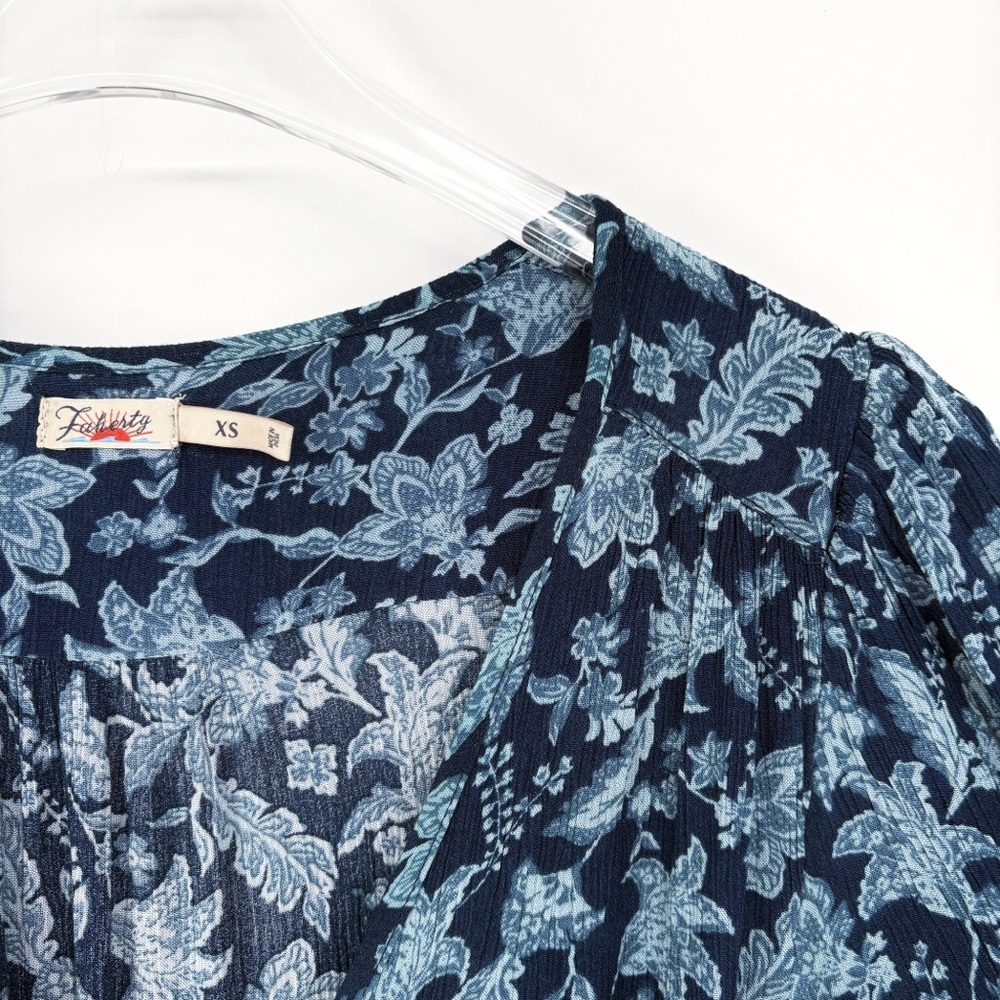 FAHERTY Orinda Blue Esna Floral Maxi Dress XS - Picture 8 of 14